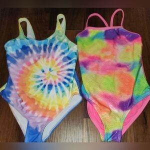 Lot of 2 Girls Sz 6 One Piece Swimsuits, 1 NWOT 1 Gently Worn, Both Adorable